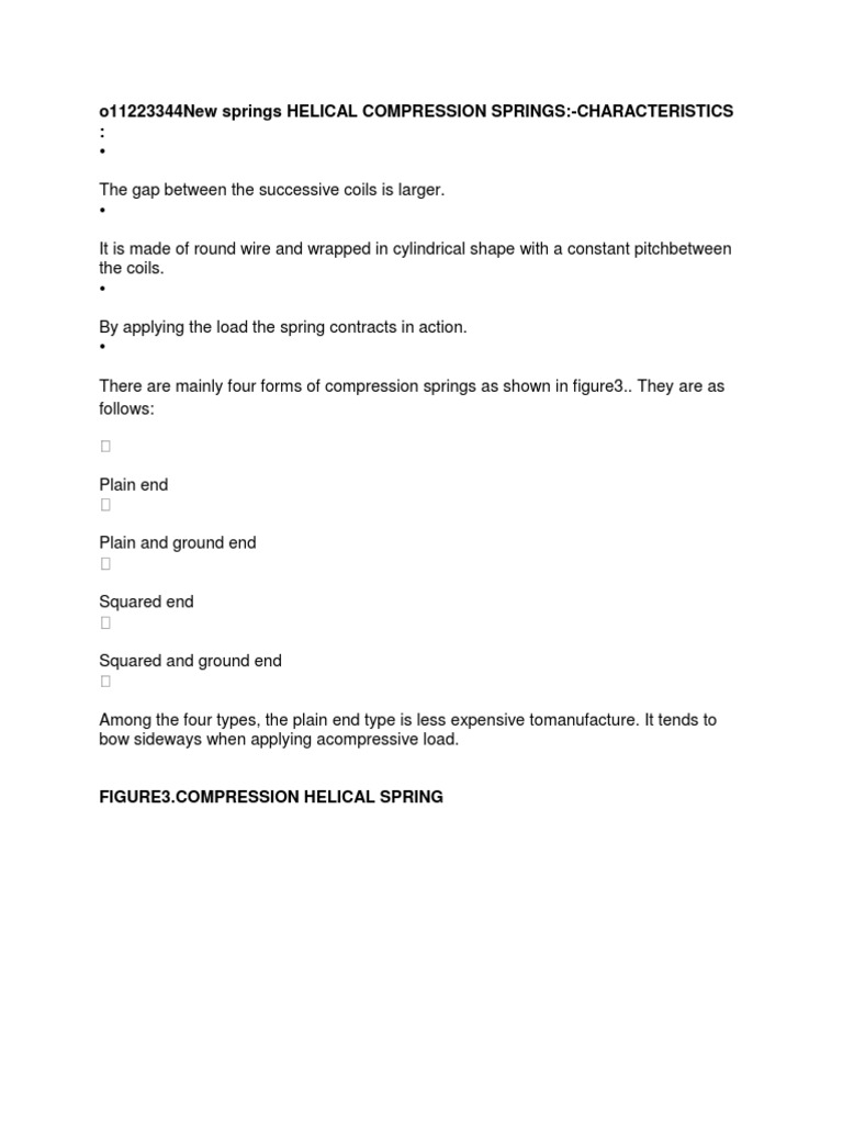 Helical Compression Springs Guide | PDF