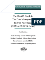 The DAMA Guide To The Data Management Body of Knowledge (DAMA-DMBOK Guide)