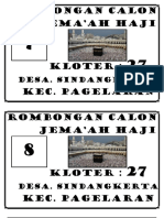 Rombongan Calon Jema'Ah Haji