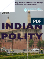 500 Indian Polity MCQs - MCQs PR - DemyNotes