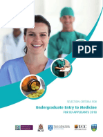 Undergraduate Entry To Medicine Selection Criteria