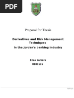 Proposal (Derivatives & Risk Management Techniques)