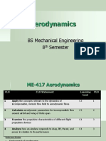 Aerodynamics: BS Mechanical Engineering 8 Semester