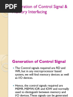 04- Generation of Control Signals & Address Decoding