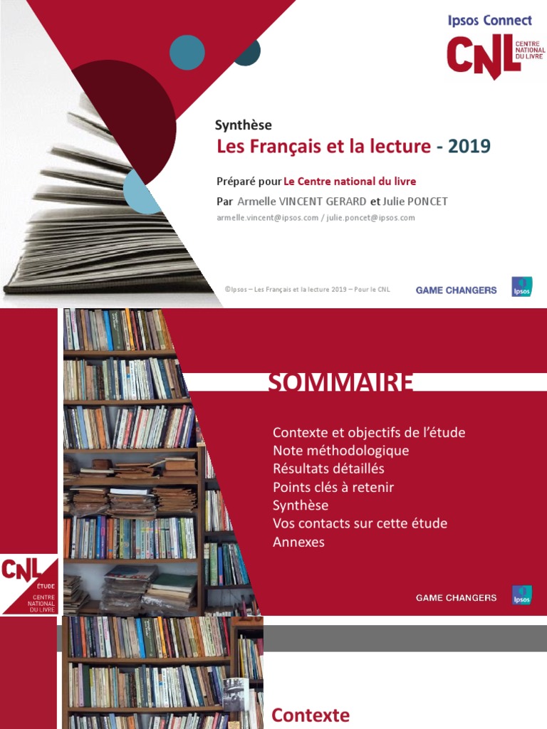 Les Français Et La Lecture 2019 | PDF | BD | Romans