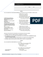 #1 Teste 1 - Cantigas PDF