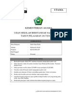 Soal Usbn Hadis-Ilmu Hadis - Utama (10+1)