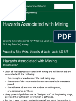 Hazards Associated With Mining: School of Something