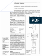 Scientific Tools Medicine: Blotting Techniques For The Study of DNA, RNA, Proteins