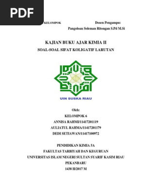 Sifat Koligatif Larutan Docx