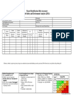 Job Safety and Environment Analysis (JSEA) : Hazard Identifications Risk Assessment