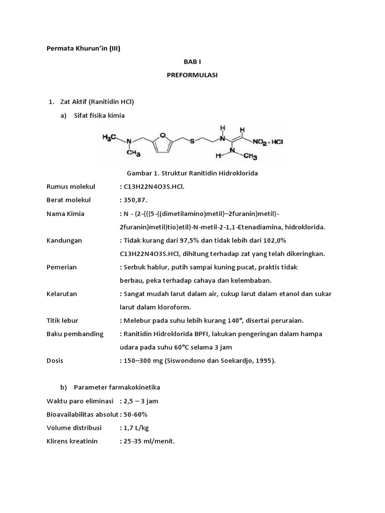 Formulasi Tablet Floating Ranitidin HCl | PDF
