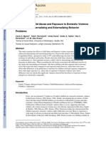 The Effects of Child Abuse and Exposure To Domestic Violence On Adolescent Internalizing and Externalizing Behavior Problems PDF