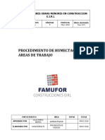 Procedimiento Humectacion