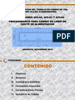 Cambio Liners Chute de Alimentacion - Presentacion PDF
