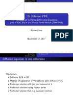 1D Diffusion PDE