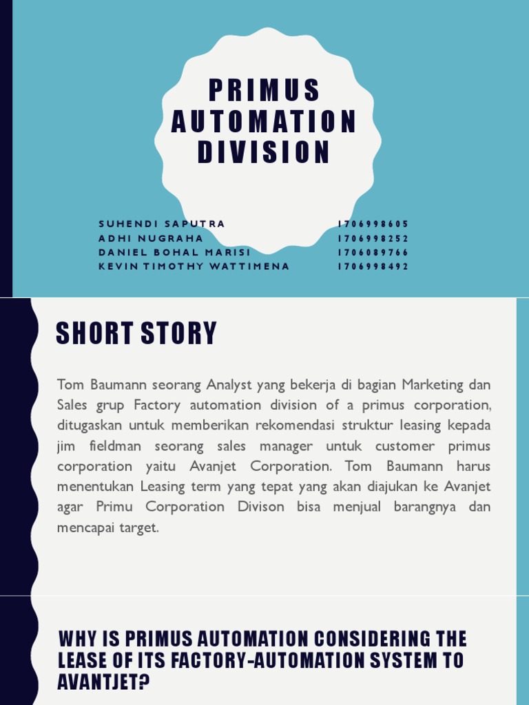 Primus Automation Division | PDF