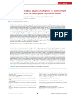 Side Effects of Mandibular Advancement Splints For The Treatment of Snoring and Obstructive Sleep Apnea A Systematic Review PDF