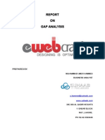 Gap Analysis of E-Web (1st Version)