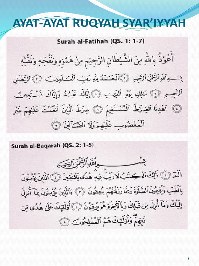 Ayat Ruqyah Shufi Zainal Mutaqin