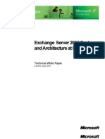 Exchange Server 2003 Design and Architecture at Microsoft: Technical White Paper