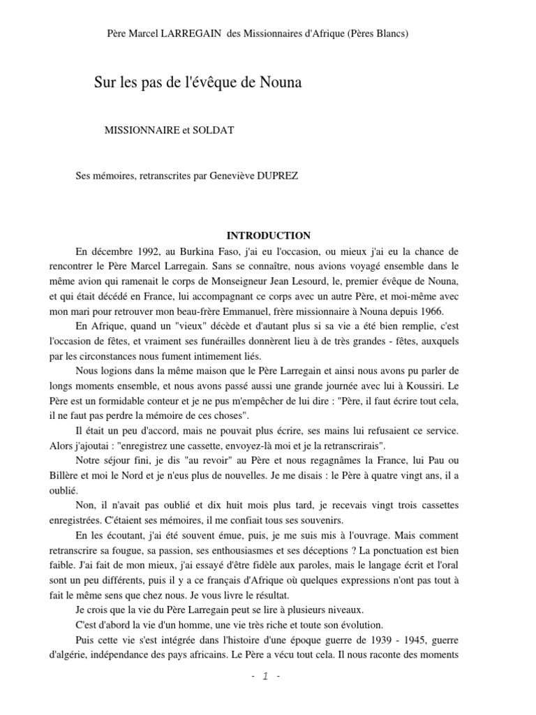 Larregain Pere Legion Etrangere Francais Afrique