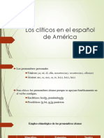Los Clíticos en el Español de América