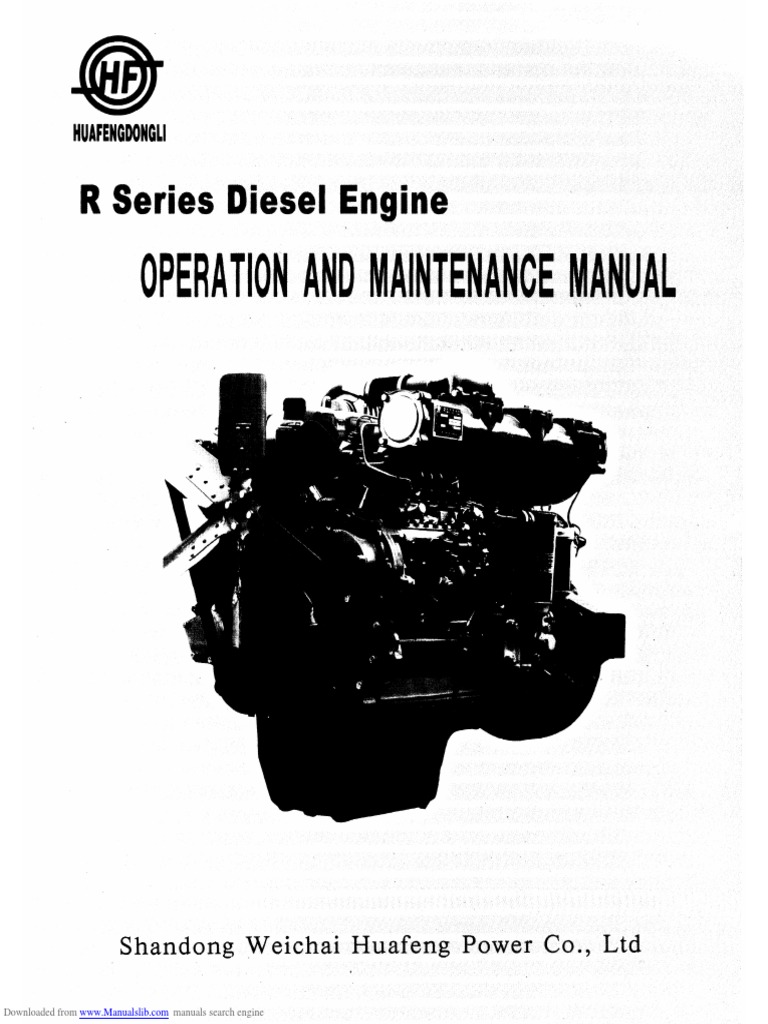 Operation and Maintenan Anual: R Series Diesel | PDF | Internal ...