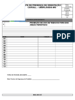 Ficha de Orientação de Proibição de Uso de Tabaco