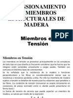 Dimensionamiento miembros madera