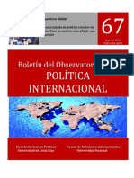 Boletín del Observatorio de la Política Internacional