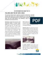 Heritage Info Sheet 16 Paluma and the Mt Spec Area