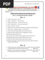 Part - A: Power System Operation and Control (Ee 2401)