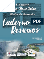 Caderno de Resumos Do 8º ELBHM PDF