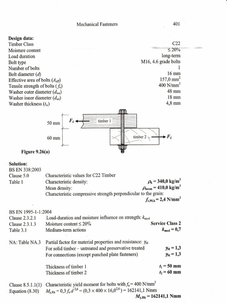 Mechanical Fasteners in Timber Design | PDF | Lumber | Screw
