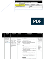 Forward Planning Documents - Lesson Plans - Assignment 1