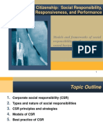 Corporate Citizenship: Social Responsibility, Responsiveness, and Performance