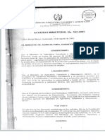 Acuerdo Ministerial No. 502-2005