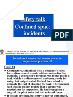 Safety Talk Confined Space Incidents