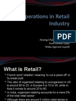 Operations in Retail Industry