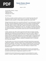 031319 Wyden Cotton Senate Hack Stats Letter to SAA