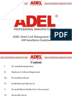 Installation Guide for ADEL Hotel Lock Management Software A90