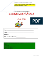 Evaluación Por Competencias - Lengua - 4º ESO