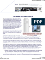 The Motion of Falling Objects