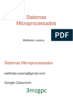 Aula 1 - Apresentação - Sistemas Microprocessados