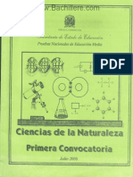 Cuadernillo Ciencias de La Naturaleza (Naturales) - Primera Convocatoria 2008