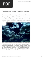 Parallels and Contra-Parallels - Latitude - Night Sky