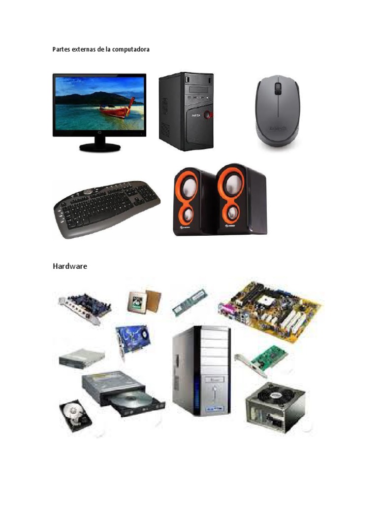 Hardware Partes Externas De La Computadora