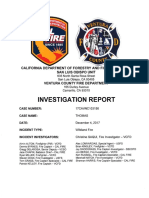 Thomas Fire Investigation Report March 13, 2019
