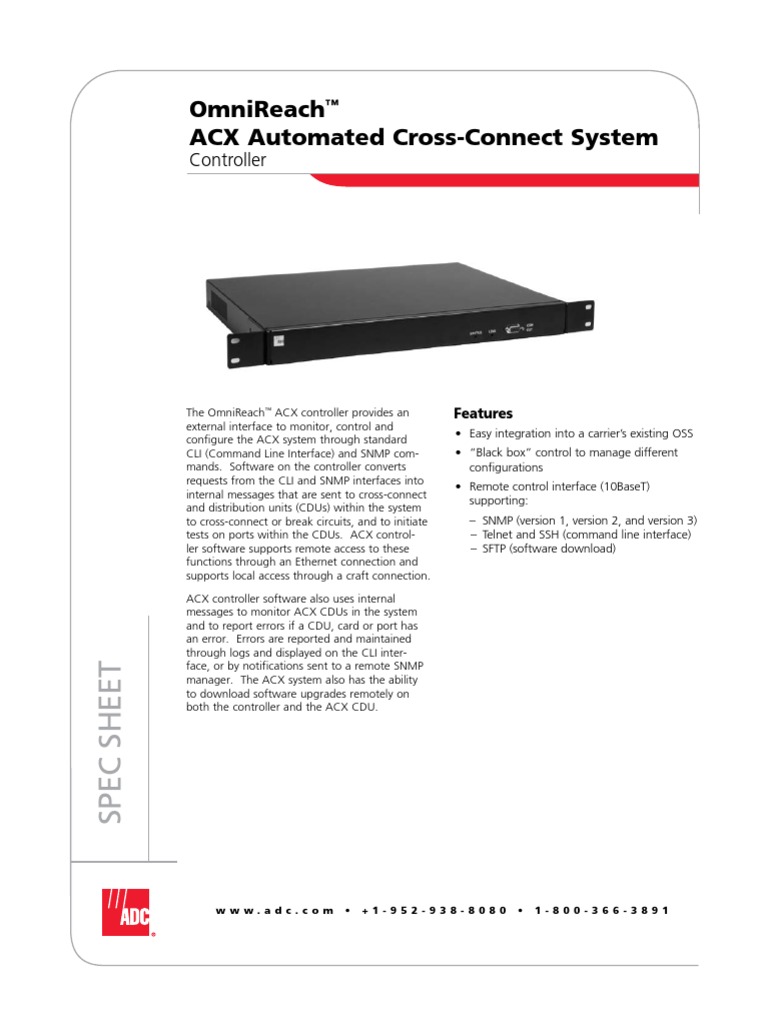 ACX Brochure | PDF | Command Line Interface | Computing